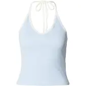 Urban Classics Top azul pastel / branco