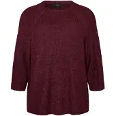 Zizzi Pullover 'WINNIE' vermelho escuro