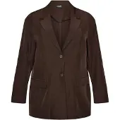 Zizzi Blazer 'FLILLOW' chocolate