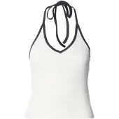 Urban Classics Top preto / branco lã