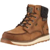 Mustang Botas com atacadores 'Elio' conhaque / antracite