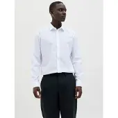 Jack & Jones Camisa clássica 'JJJoe' navy / branco