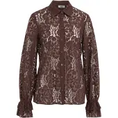 We fashion Blusa castanho escuro