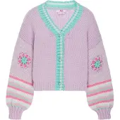 Mymo Casaco de malha lilás / mistura de cores