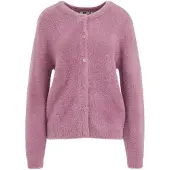 We fashion Casaco de malha rosa