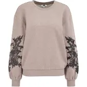 We fashion Sweatshirt castanho claro / preto