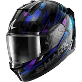 Shark D-Skwal 3 Inkrider Capacete Integral Preto/Azul/Lilás S