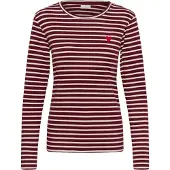 Kaffe Camisa 'Liddy' vermelho escuro / branco