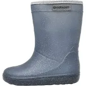 En fant Bota de borracha azul escuro