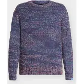 Scotch & Soda Pullover 'Hairy' navy / rosa escurecido / vermelho vinho