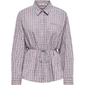 ONLY Blusa 'ONLZIVA' opal / castanho de castanha / branco