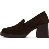 Derimod Sapatos com cunha frontal castanho escuro