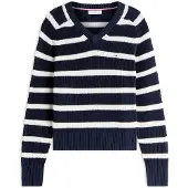 Tommy Hilfiger Pullover azul noturno / branco