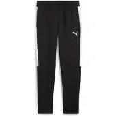 Puma Calças de desporto 'TeamEVOSTRIPE' preto / branco