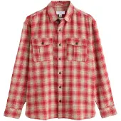 Next Camisa bege claro / verde pastel / vermelho