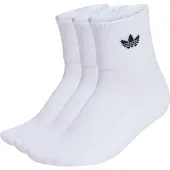 Adidas Originals Meias 'MID ANKLE 3 PAIR PACK' preto / branco