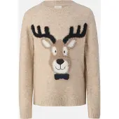 S.oliver Pullover cappuccino / castanho claro / preto / branco