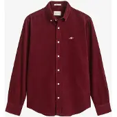 Gant para homem. 3250351 Camisa de bombazina Archive Shield grená (S), Casual, Algodão, Manga comprida