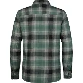 Petrol Industries Camisa cinzento escuro / esmeralda / preto / branco