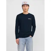 Jack & Jones Camisa 'JJJADE' azul noturno / vermelho / branco