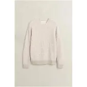 Gant para homem. 8080007 Camisola de gola redonda em mistura de lã de alpaca bege (S), Casual