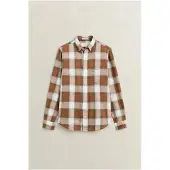 Gant para homem. 3263035 Camisa Windblown marrom (S), Casual, Algodão, Manga comprida