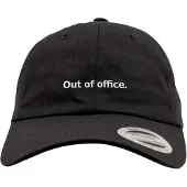 Mister tee Boné 'Out Of Office' cinzento / preto / branco