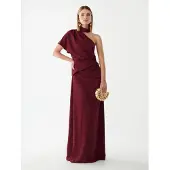 BWLDR Vestido de festa vermelho
