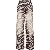 Adidas Originals Jeans Adilenium Season 6 Zebra Print Wide Leg Denim