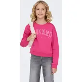 ONLY Sweatshirt magenta / branco