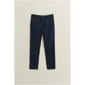 Gant para homem. 1505010 Calça chino Slim Fit marinho (36/34), Casual, Algodão