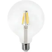 Matel Lâmpada Led Globe Filament E27 G125 Warm Clear 12w