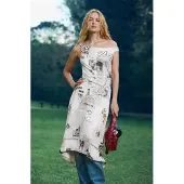 Desigual Vestido castanho / branco