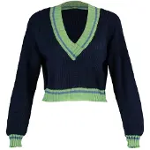 Trendyol Pullover marinho / azul ciano / verde claro