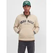 Jack & Jones Pullover 'JORFREDERIKSBERG' bege / preto