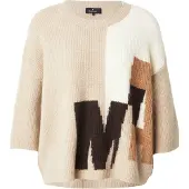 Monari Pullover castanho claro / preto / branco