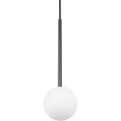TRIO Candeeiro suspenso Firano, antracite, Ø 12 cm, metal