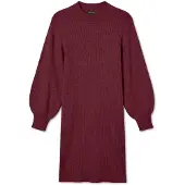 Vero Moda Vestido de malha 'VMHarper' borgonha