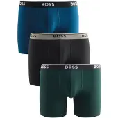 BOSS Boxers 'Power' genciana / azul escuro / preto / branco