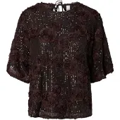 Y.A.S Blusa 'YASElysia' castanho de castanha / castanho escuro