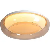 Searchlight Candeeiro de teto LED Jude Flush, âmbar, Ø 30 cm, CCT