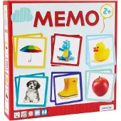 Barbo Toys Jogo 'Mein erstes Memo' azul claro / amarelo / vermelho / branco