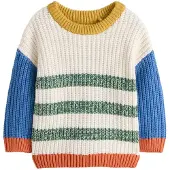 Next Pullover creme / azul / mostarda / lagosta