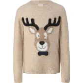 s.Oliver Pullover cappuccino / castanho claro / preto / branco