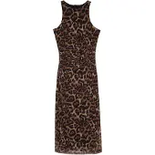 Trendyol Vestido bege / castanho / preto