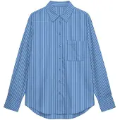 Vero Moda Blusa 'VMEDEN' azul / branco