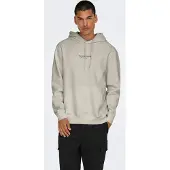 Only & Sons Sweatshirt 'ONSCURATED' greige / preto