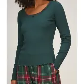 Hunkemoller Camisa de pijama verde escuro