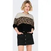 ONLY Pullover 'ONLJade' camelo / ecru / preto