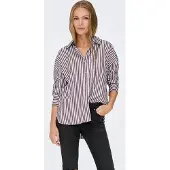 JDY Blusa 'JDYVesper' roxo escuro / branco